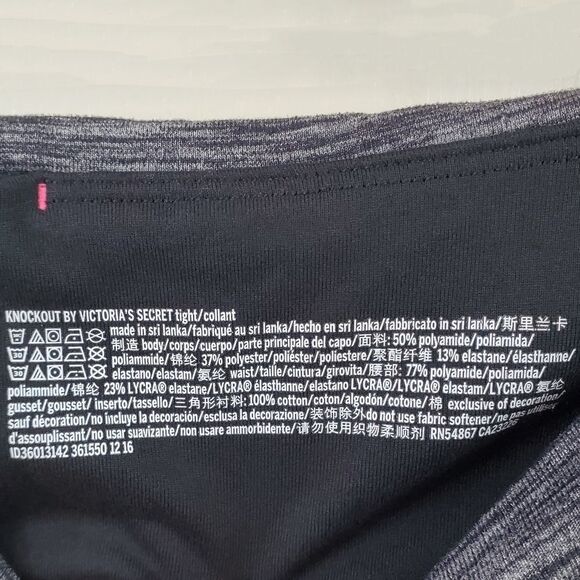 Victoria Sport 'Knockout' tight in heather grey with black stitching / Women's S - Picture 5 of 6